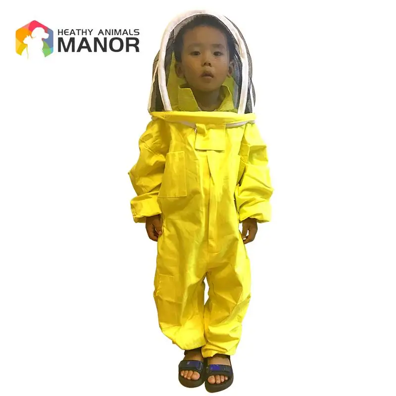 1Set Children Anti-Bee Suit Breathable Suit for Kids Beekeeping Practicekid Beekeeping Clothing Apiculture Equipement + Gloves 2