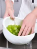 1/3pcs- Colander Rice Bowl Drain Basket Fruit Bowl Washing Drain Basket with Handle Washing Basket Home Kitchen Organizer 3