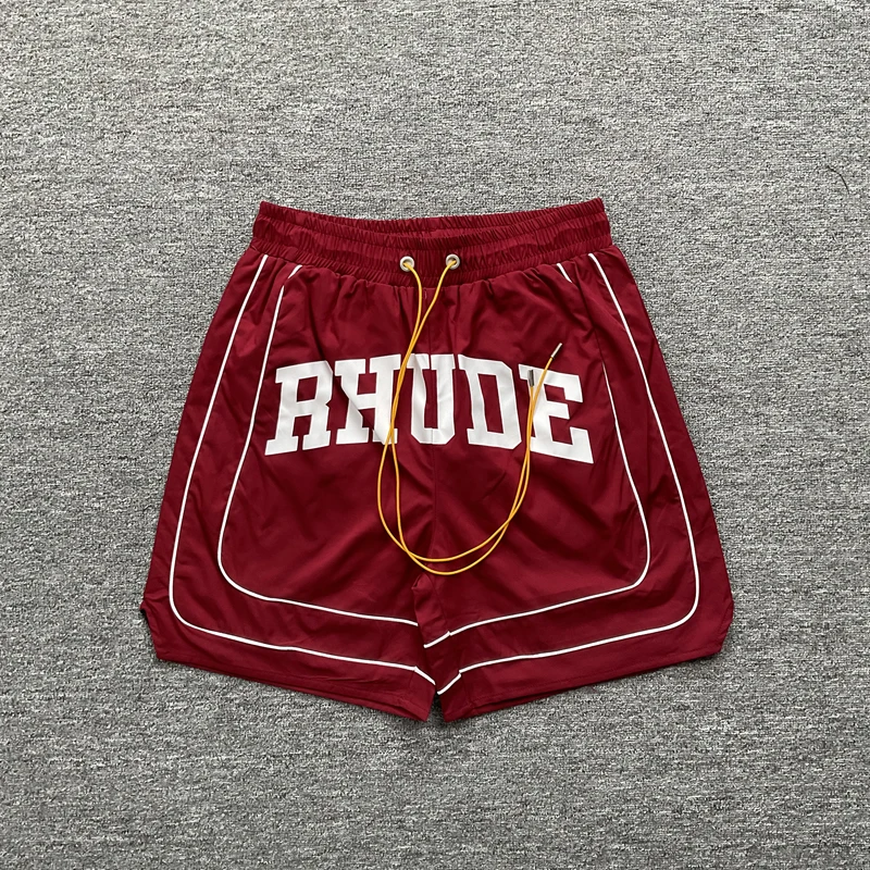High Quality Streetwear Multi-color Rhude Beach Shorts Men Women Loose Breathable Casual Shorts