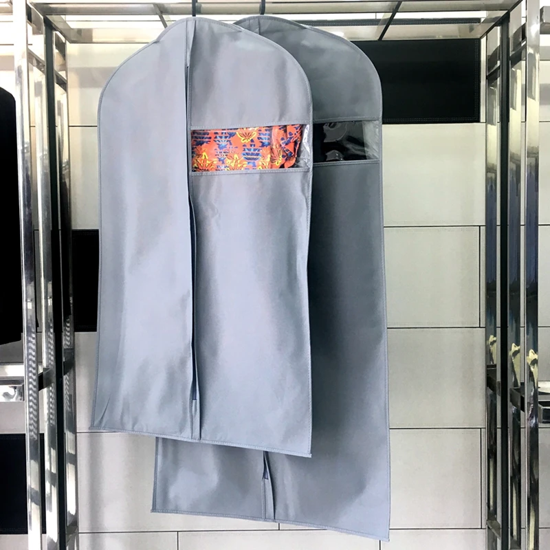 

Утолщенная Нетканая Бытовая подвесная сумка для хранения одежды, однотонная влагостойкая сумка для хранения, моющаяся