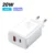 2 Ports 20W EU Plug