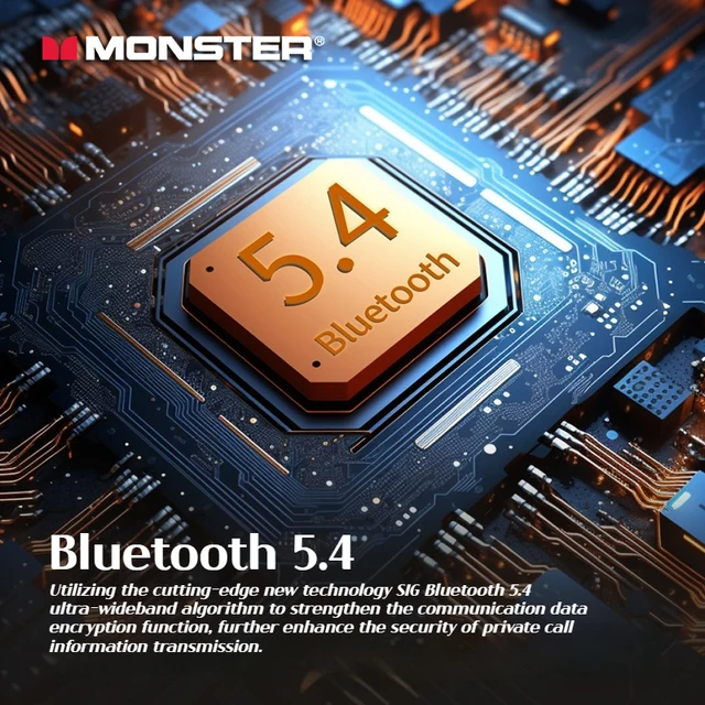 Monster Clarity 101 Plus TWS Wireless Earbuds Sports Bluetooth 5.4 Earphone IPX5 Waterproof HD Call Bluetooth Headphone with Mic 2