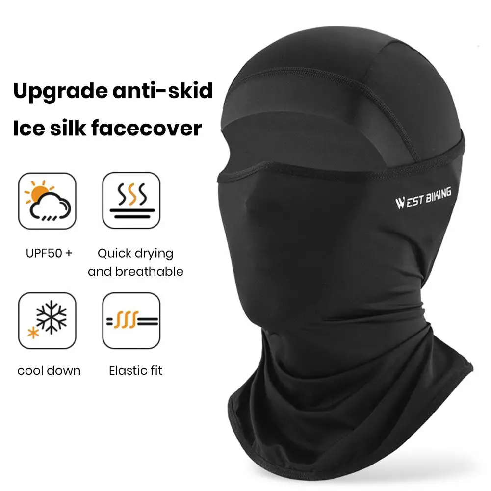 

Cycling Headgear Uv-resistant Ice Silk Face Guard for Breathable Sweat Absorbing Cycling Protection A Stretchy Windproof Neck