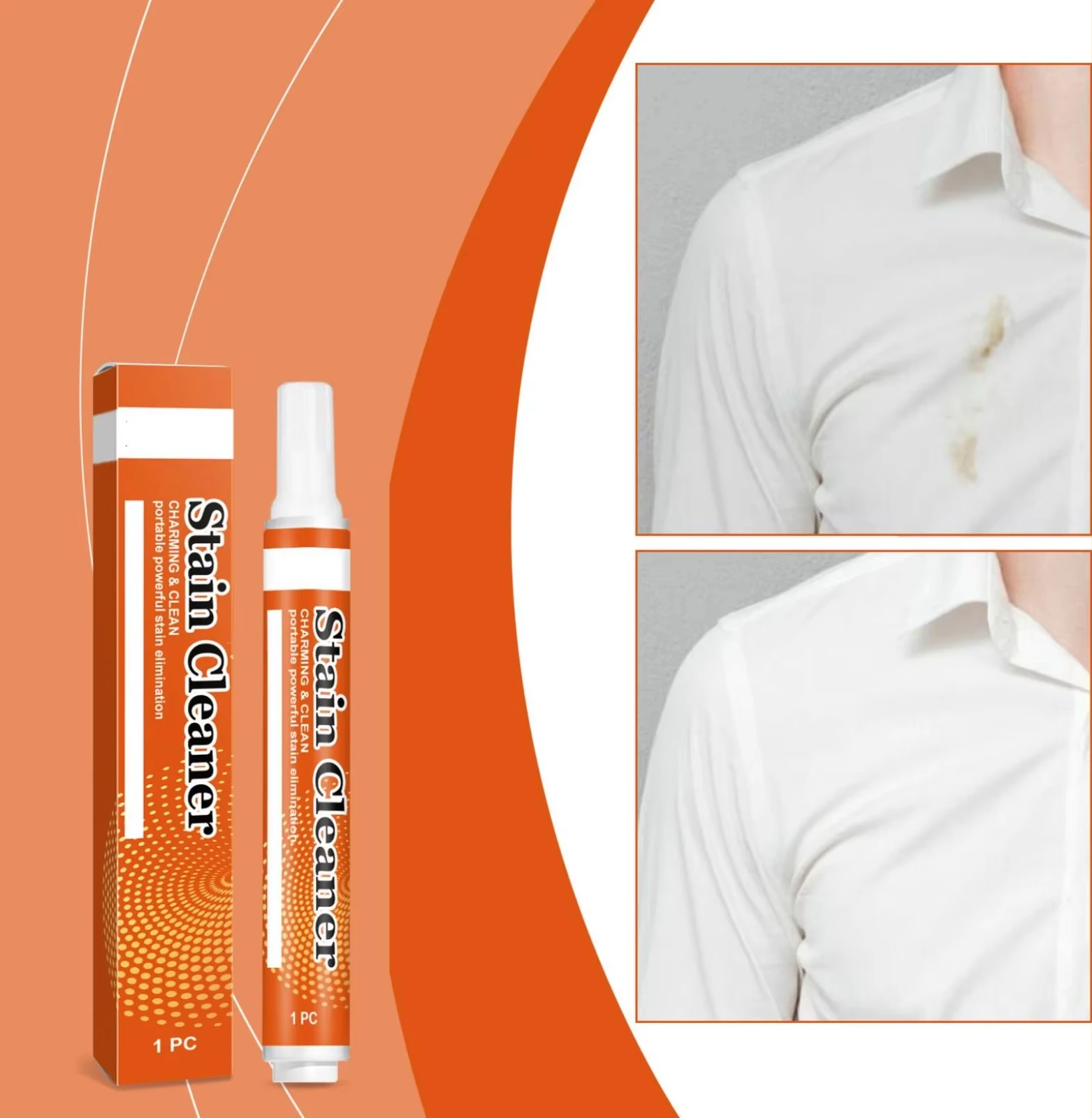 Description Picture 4 of itemStain Remover for Clothes Instant Spot Cleaner Decontamination Pen Multipurpose Bleach Pen Portable Travel-Friendly Works