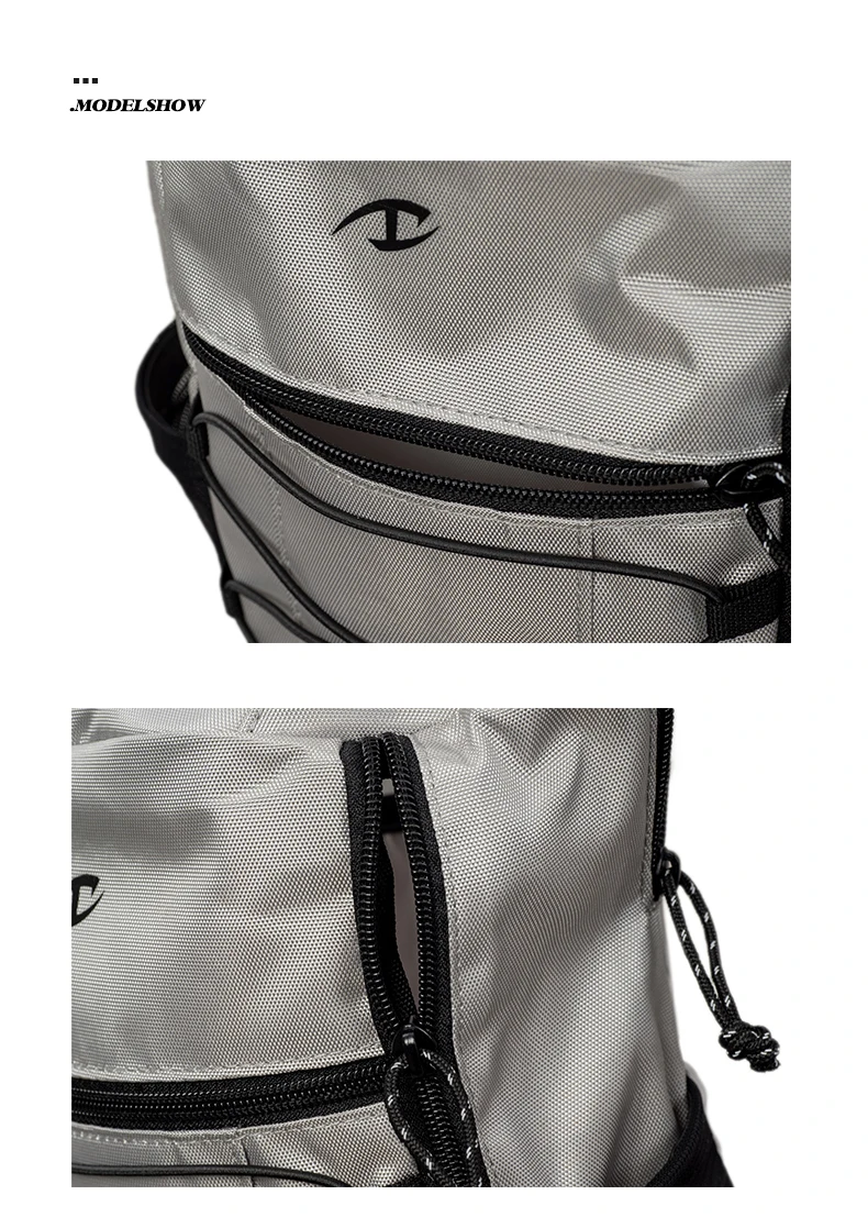 C Small capacity silver wing backpack versatile nylon material casual accessories