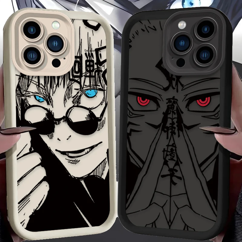 Jujutsu Kaisen Soft Silicone TPU Phone Case – Stylish Anime Back Cover