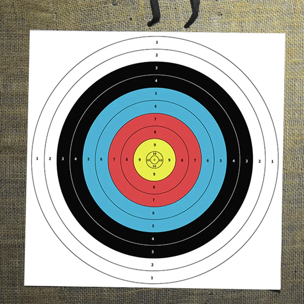 Archery Targets 40x40cm Paper Face Bow Arrow Gauge Shooting Target Paper 10pcs/lot