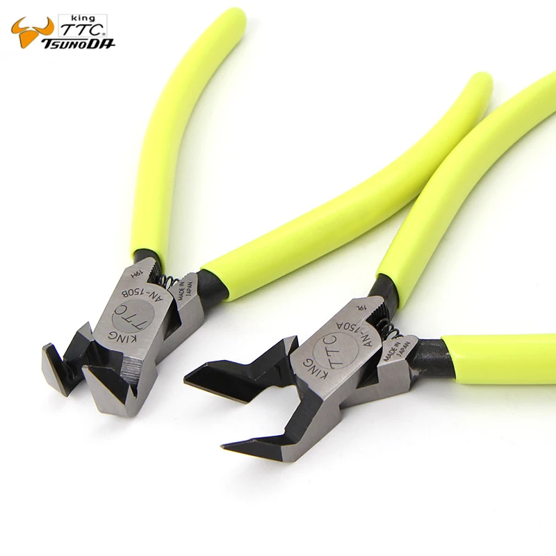 Japan King TTC 6Inch AN-150A 45 or AN-150B 90 Degree Curved Blade Plastic Nippers Diagonal Cutting Pliers 2