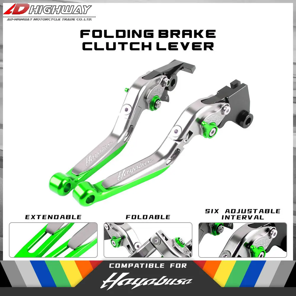 

20 цветов ЧПУ алюминиевые регулируемые выдвижные складные рычаги тормозной муфты для SUZUKI HAYABUSA GSXR1300 2008-2018 2017