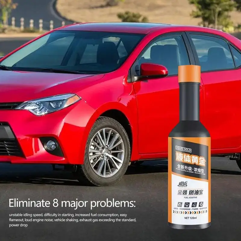 Automotive Oil Additive 4.05oz Carbon Removing Engine Cleaner Anti-Carbon Effect High-Mileage Engine Oil Restorer Reduce Blue