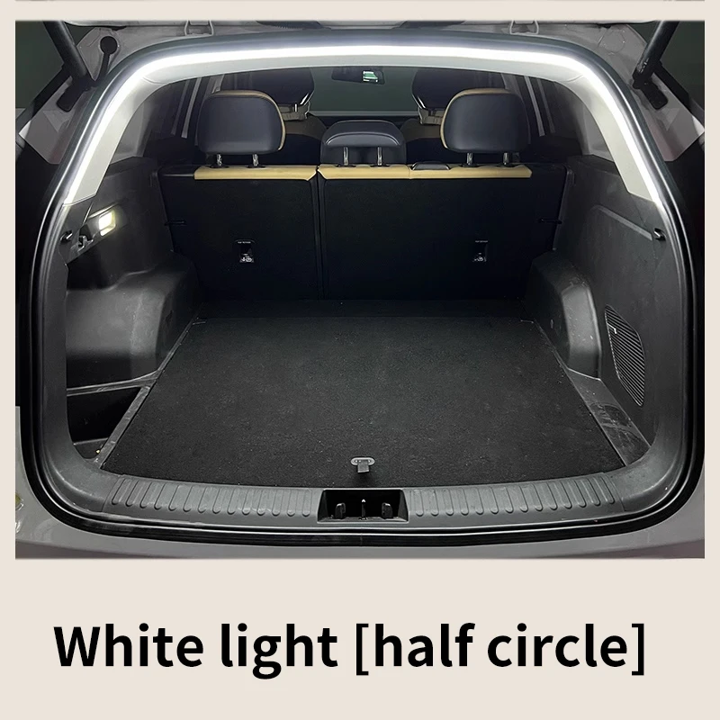 Car high brightness trunk lighting ambient light interior decoration LED wiring free automatic sensing tailgate light strip