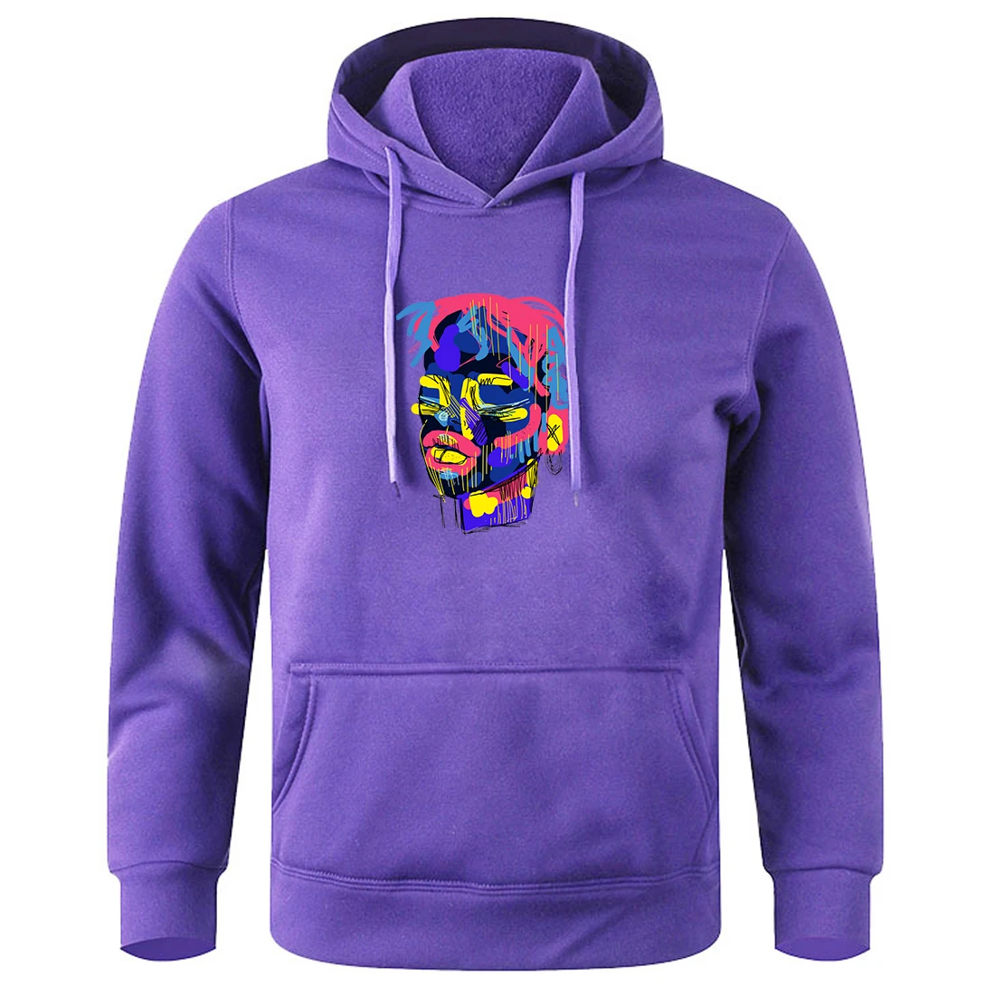 

Colorful Doodle Faces Y2K Print Men Hoodies Loose Oversized Hooded Shirt Novelty Fashion Hoodie Men Creative Graphic Sportswear