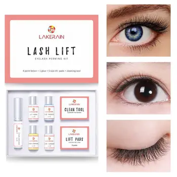 속눈썹 리프팅 키트, 간단한 케라틴 속눈썹 파마 세트, 속눈썹 리프팅 곱슬 인공물, 속눈썹 성장, 살롱 가정용 아이 메이크업 키트