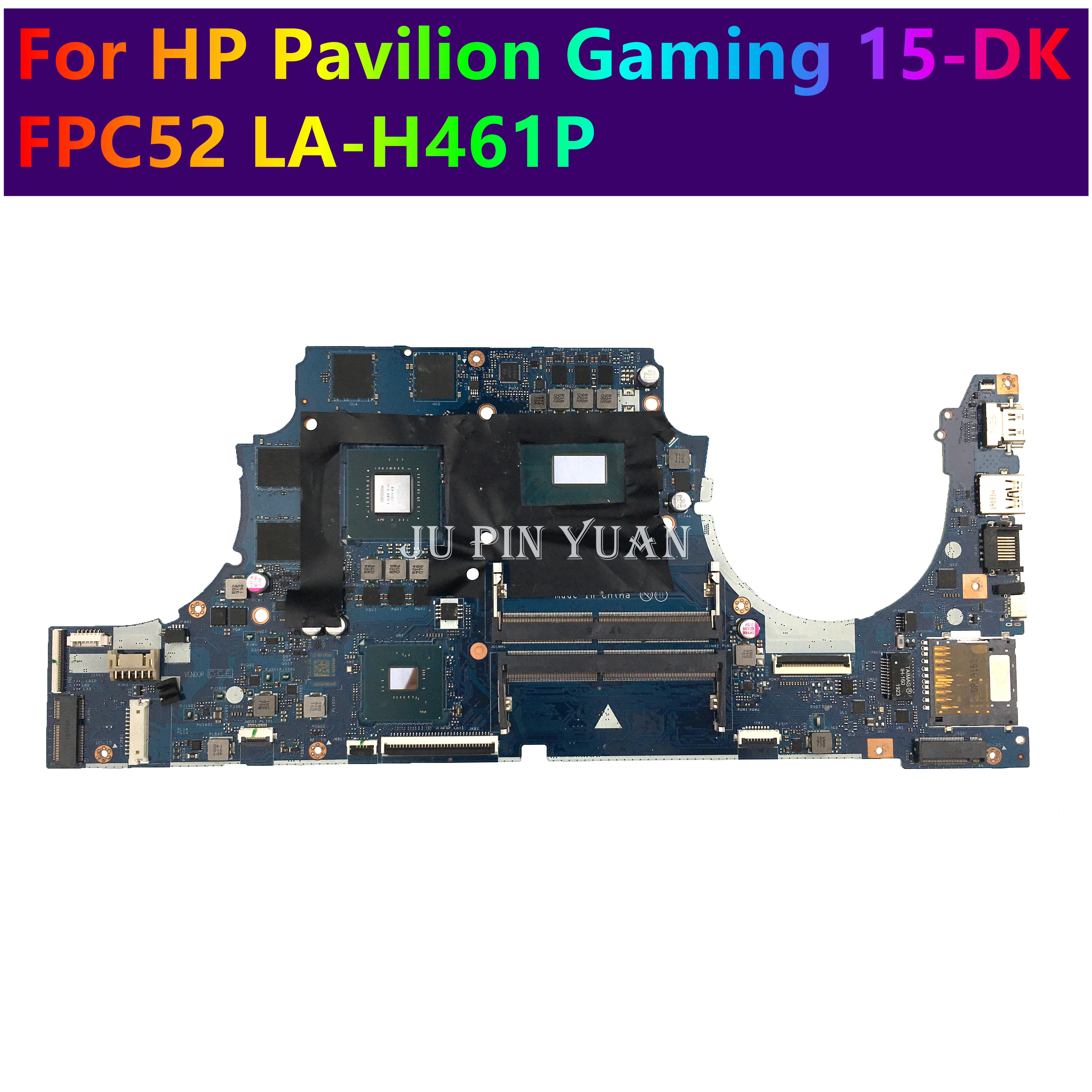 

For HP Pavilion Gaming 15-DK Laptop Motherboard L58862-601 L58868-601 Mainboard FPC52 LA-H461P Full Tested