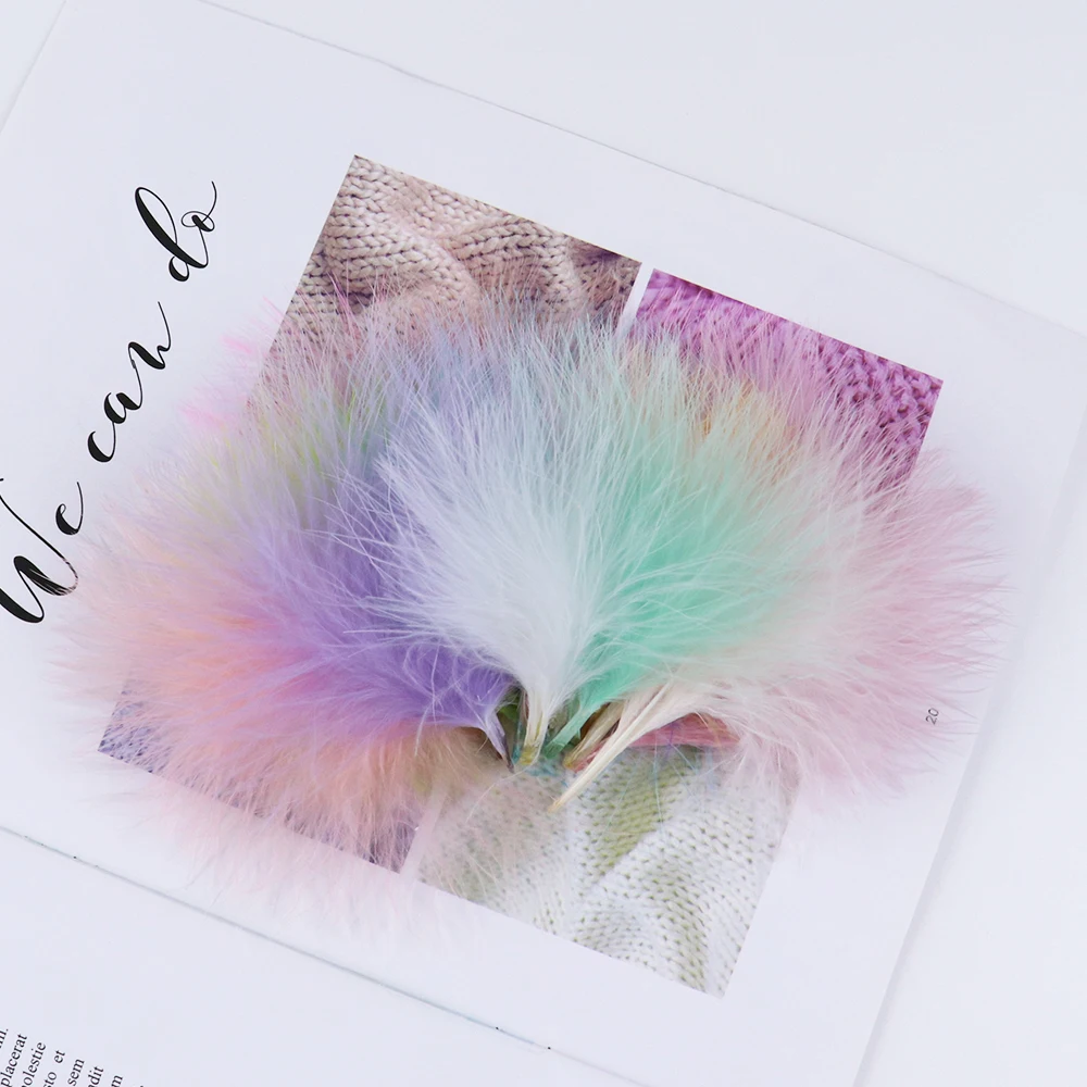 100 Plumes De Marabou Dinde Multicolores - Montage Mouche Pêche - Matériel De Fabrication