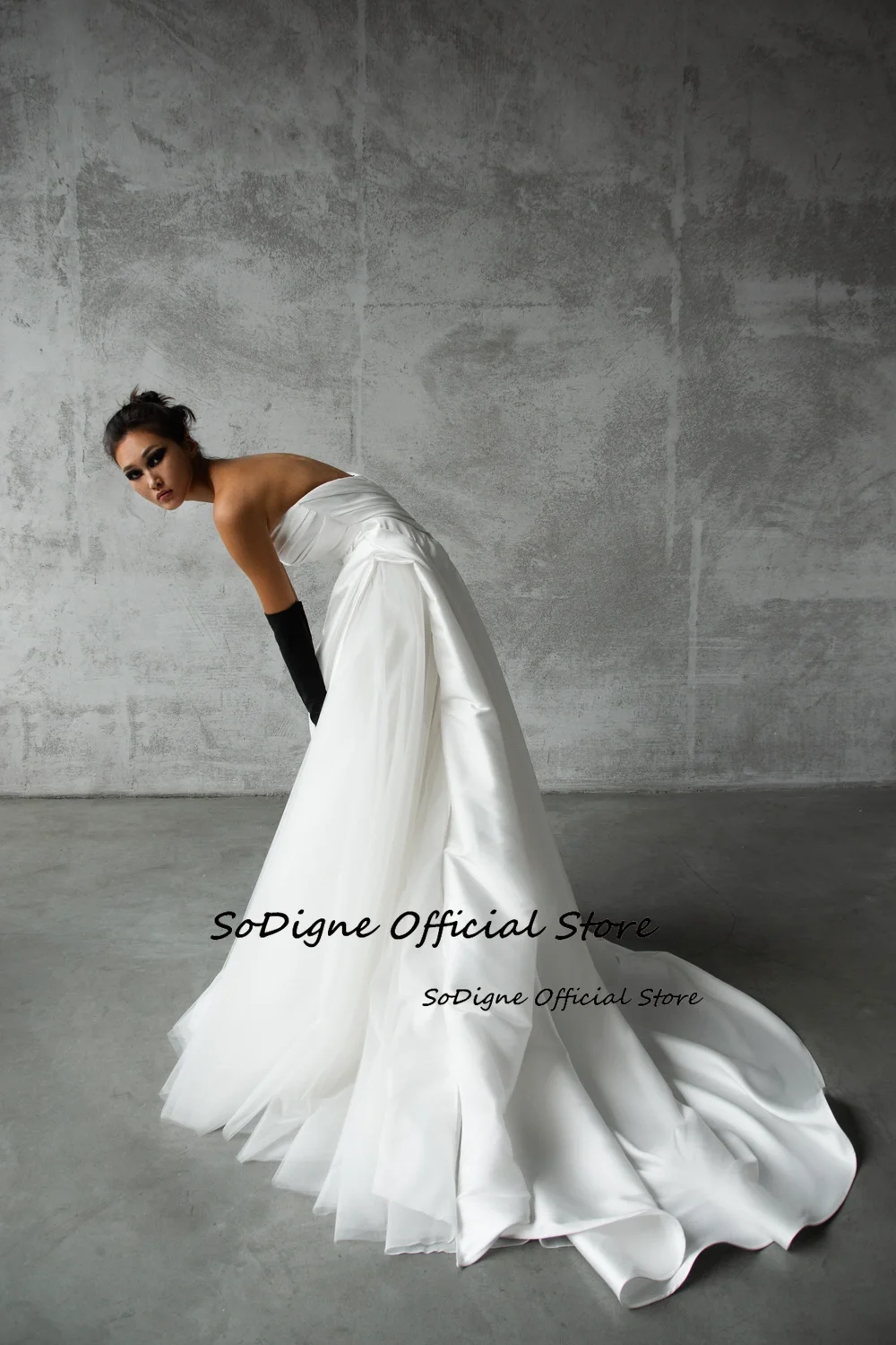 SoDigne A-line Satin Wedding Dress Sweetheart Sleeveless Ruched Bride Dresses 2025 Bridal Gowns Robe De Mairee Customized 17 S77570c540d8d4edf97f19279aaa8250eZ