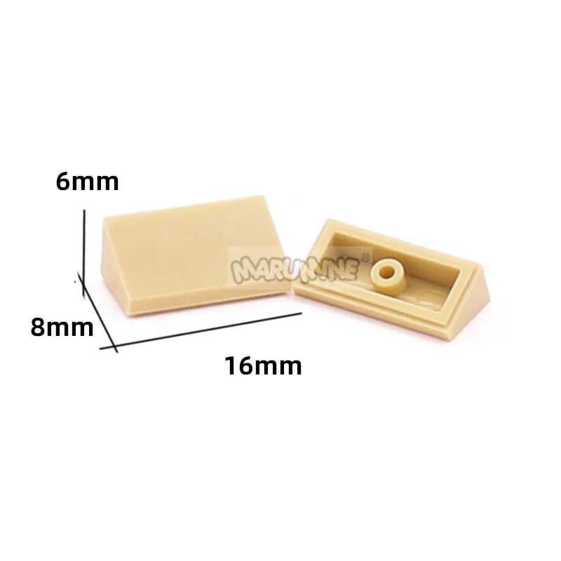 Marumine Building Blocks Slope 30 1x2x2/3 30PCS Ramp Face Bricks Parts Accessories Compatible With 85984 Particles Assembly 5