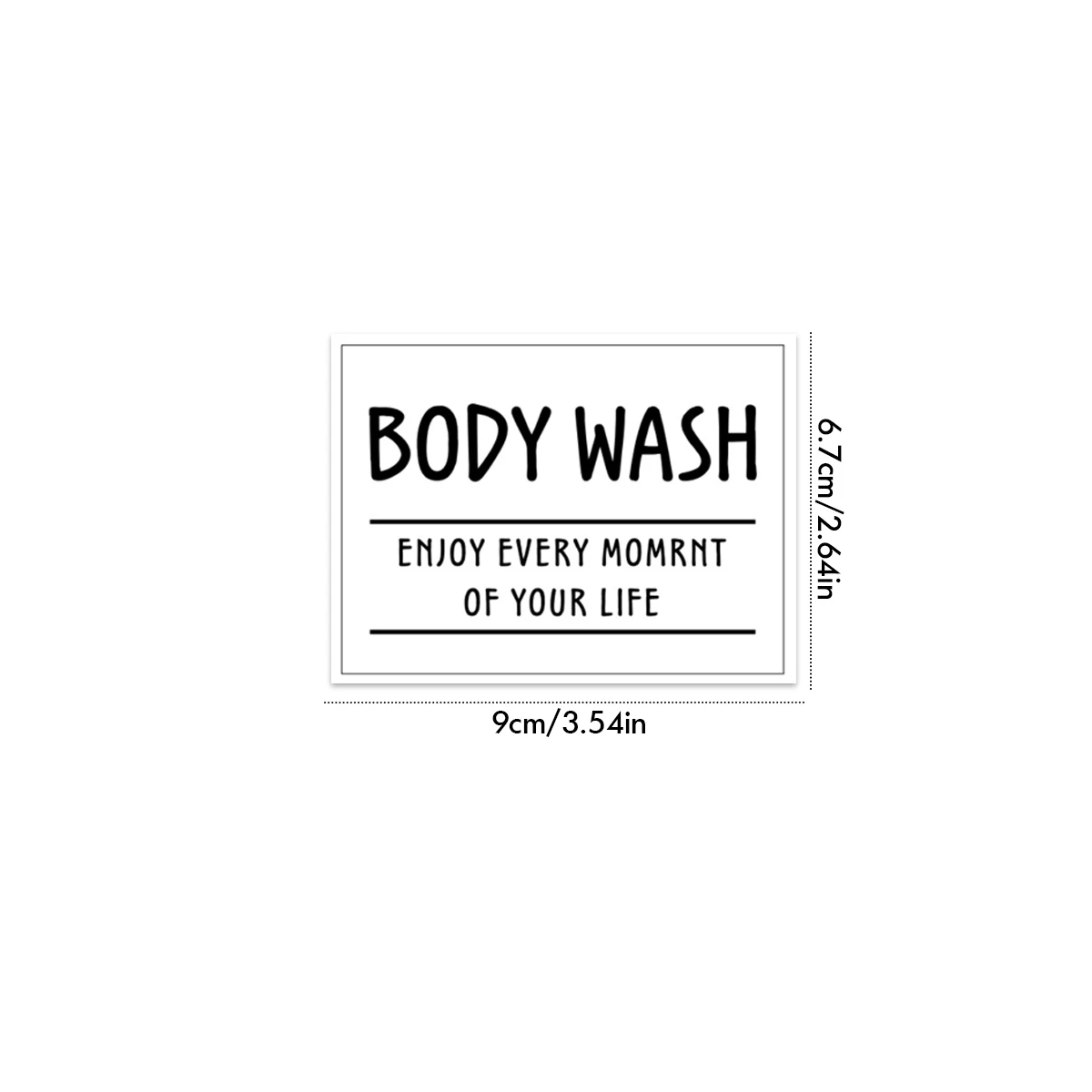 Bathroom Labels Sticker Set Bathroom Waterproof Labels Set Shampoo Shower Body Wash Dispenser Stickers Lotion Bottle Labels