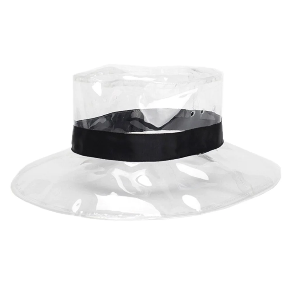 

Tiara Headwear Water Proof Fisherman Hat Sun Transparent Waterproof Seaside Resort Bucket