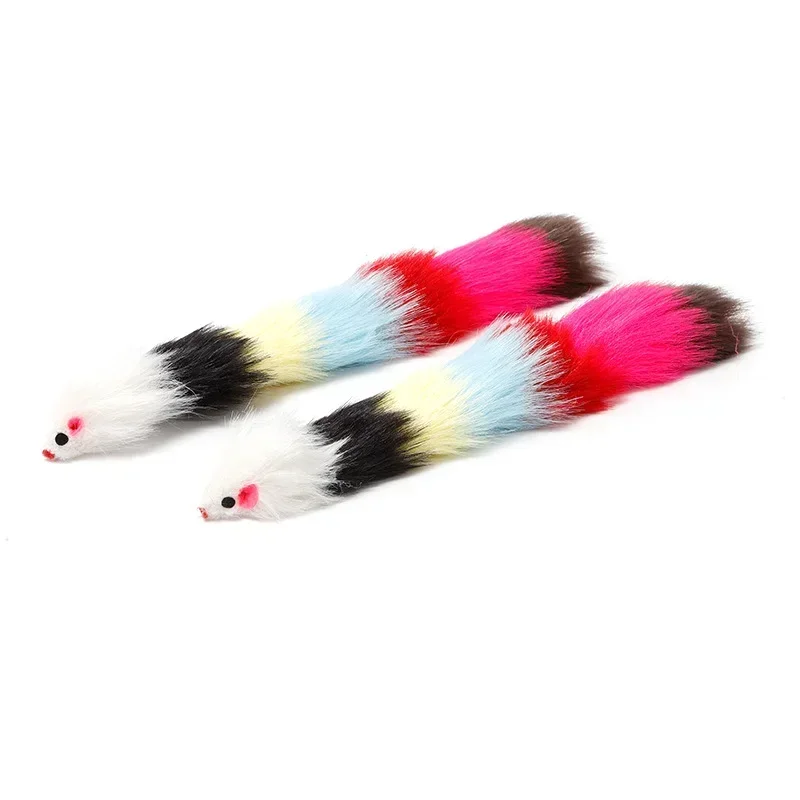 Colorful Long Haired Cat Toy with Sound Bells