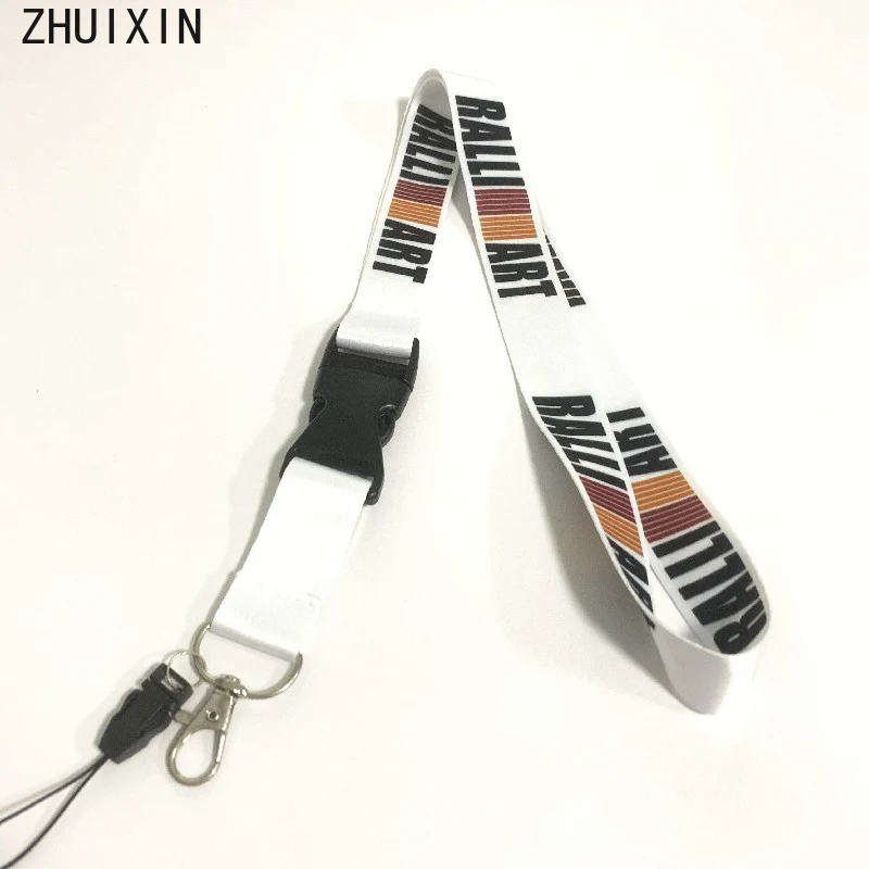 Jdm Car Lanyard Textile Id Card Portachiavi Portachiavi Fibbia Per Mitsubishi Ralliart Lancer X 9 Evo L200 Colt Accessori Auto
