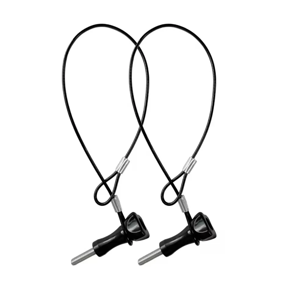 Universal Stainless Steel Tether Lanyard Safety Strap with Screw Short Rope Wrist Hand Attachment