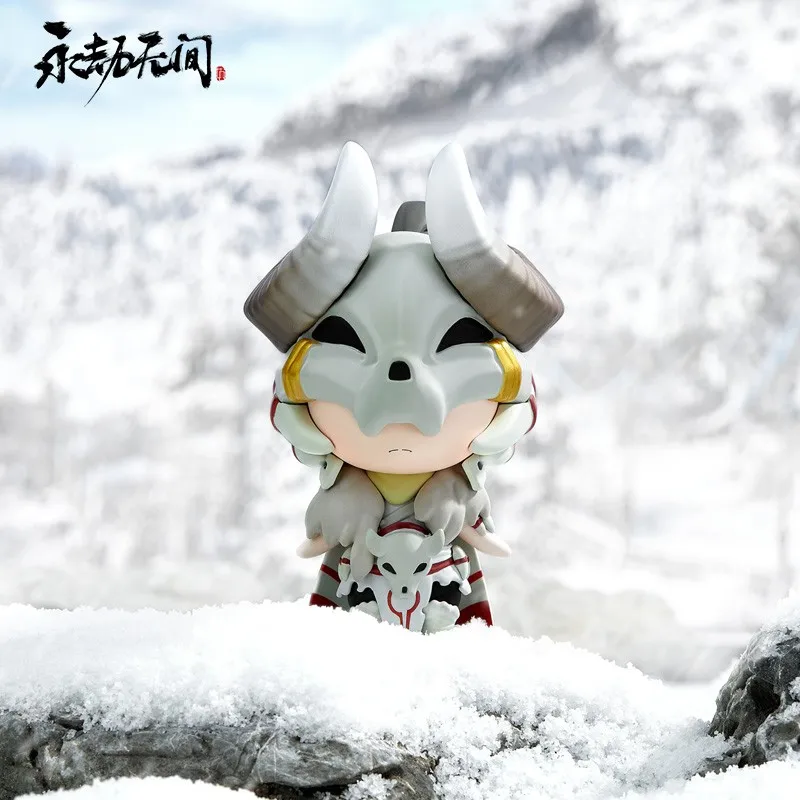 

8.5cm Steam Naraka Bladepoint Temur Q Version Anime Figurine Anime Peripheral Pvc Statue Kawaii Model Desktop Decoration Gifts