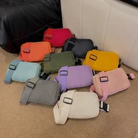 Fashion Leisure Oxford Waterproof  Women Waist Bag Solid Color Sport Pack Multifunction Waist Bag For Hiking Cycling Running 1