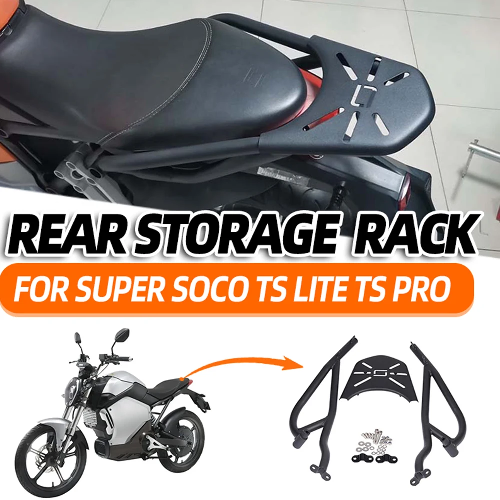  Porte-Moto à siège arrière Support De Siège Arrière De Moto  Support De Porte-Bagages Support De Cargaison Support De Boîte De Rangement  Étagère pour Accessoires Super SOCO TC Max