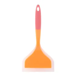 Premium Silicone Tamago Yaki Spatula - Non-Stick Egg Frying Tool (Transparent Orange1)