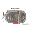 Travel Soap Container Leakproof Soap Container With Lid Efficient Drainage Dispenser For Hiking Vacations Bathroom Shower 6
