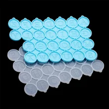 

Earring Pendants 26 Letters Silicone Mold Round Alphabet Epoxy Resin Mould for DIY Epoxy Resin Jewelry Necklace Bracelet Pendant