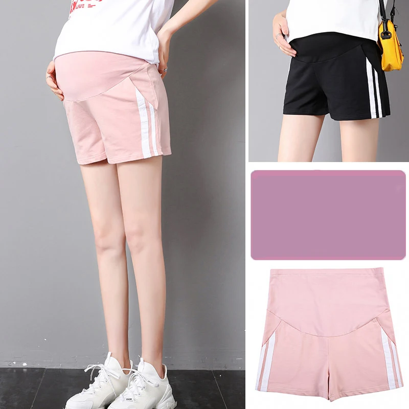 Maternity Pants Summer Maternity Belly Short Pants Pregnant Women Shorts Pregnancy Short Trousers Adjustable Belly Clothes Korean Style