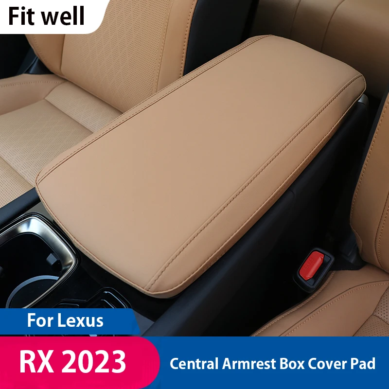 

Microfiber Leather Car Armrest Mat Center Console Arm Rest Protection Cushion Auto Armrests Storage Box Cover Pad For Lexus RX