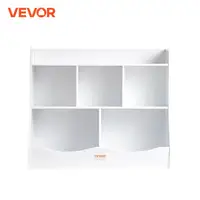 VEVOR Kid Storage Cubby Toy Storage Organizer with Bookshelf Children Book Toy Shelf for Kids Room Playroom Kindergarten Nursery 1