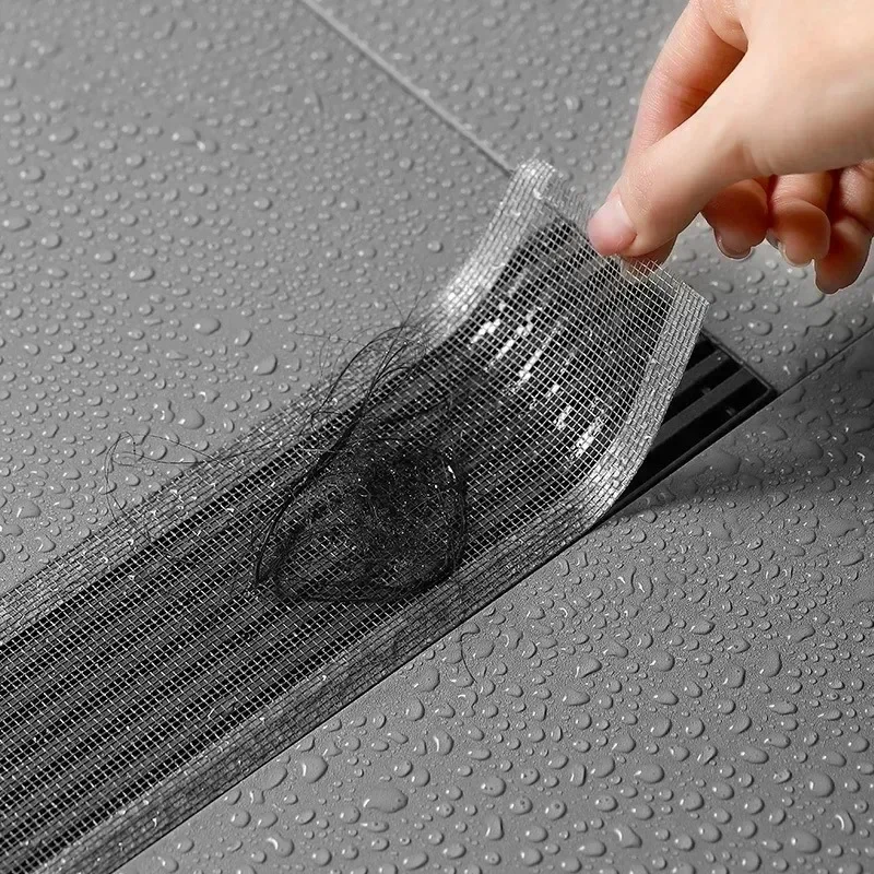 Sink Filter Floor Drain Sticker Shower Drain Catcher Hair Drain Catcher Sink Strainer Hair Drain Filter Floor Drain Filter Floor Drain Hair Filter Floor Drain Hair Catcher Drain Hair Catcher 4/5/10M Strainer Kitchen Sink Sewer Outfall Stopper Bathroom Mesh Stickers Disposable Shower Floor Drain Filter Hair Catcher