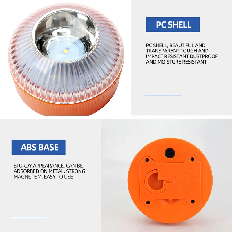 Led Car Emergency Light 1 PCs Flashlight Magnetic Induction Strobe Road Accident Lamp V16 Beacon Safety Accessory Need Battery emergency light,car strobe light,portable flashlight