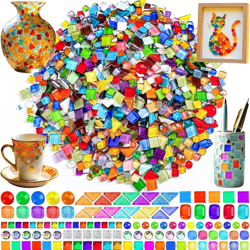 Colorful Crystal Mosaic Tiles 1