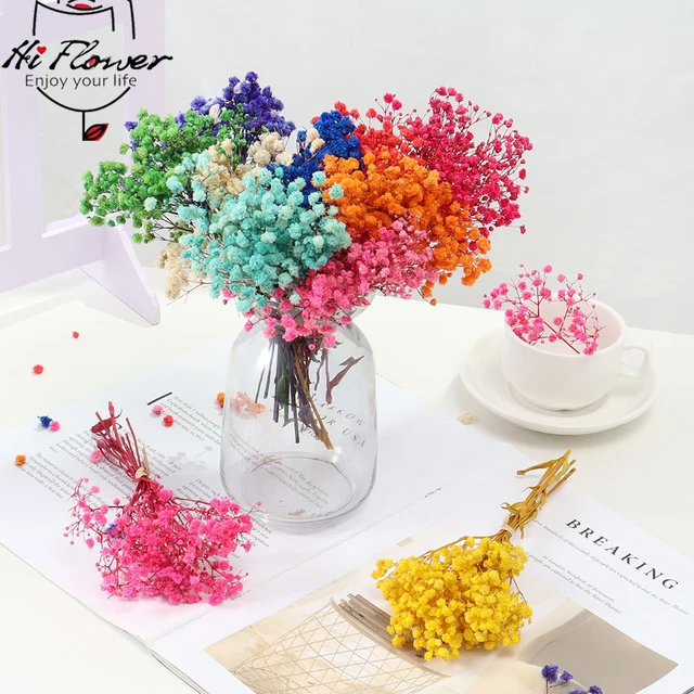 Baby Breath Bouquet Decoration  Artificial Babys Breath Flowers - Natural  Dried - Aliexpress