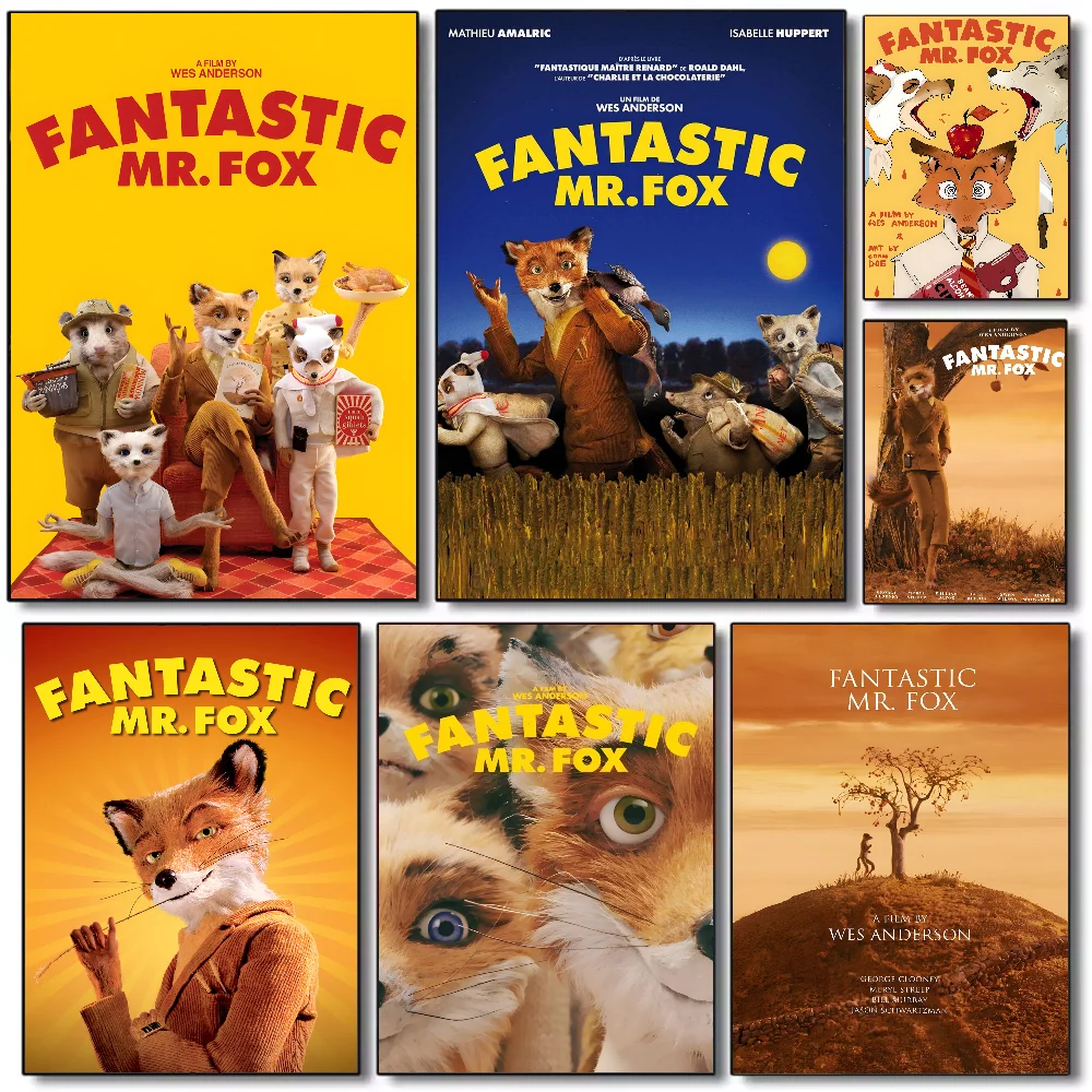 Movie The Fantastic Mr.Fox Poster HD art sticky wall waterproof home ...