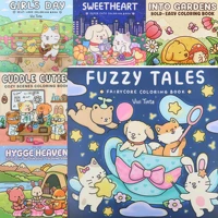 Animal Fairy Tale Coloring Book For Adults And Teens Featuring Cute Animal Life Stories Plush Friends Coloring Book 1