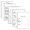 65 sheets Floral A6 Password Keeper Book with Alphabetical Stickers for Internet Website Address Login Secure Password Organizer 6