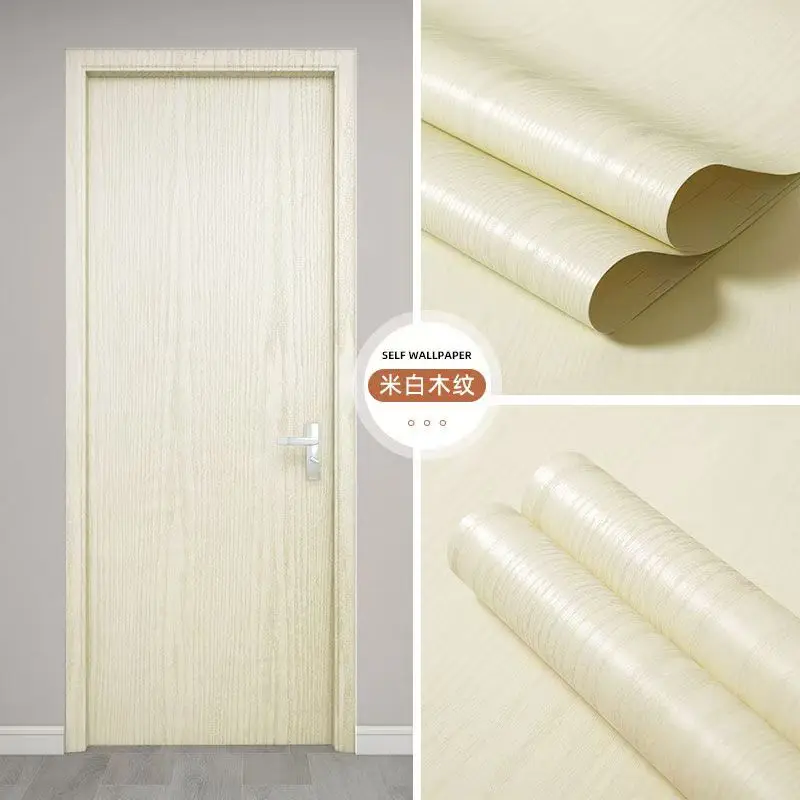 Waterproof Self-Adhesive Vinyl Wood Wallpaper for Home and Bedroom Decoration