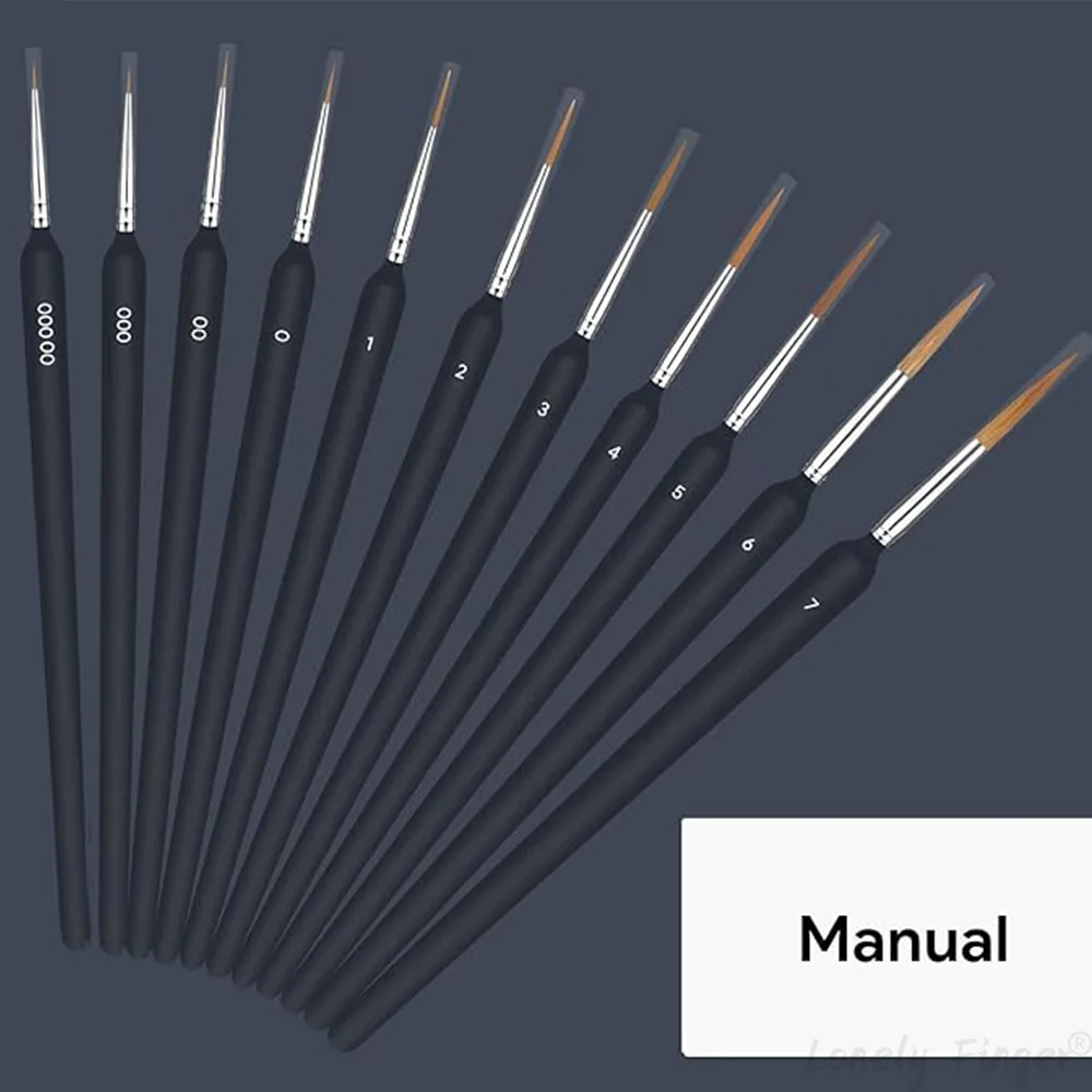 Miniature Detail Paint Brush Set 3