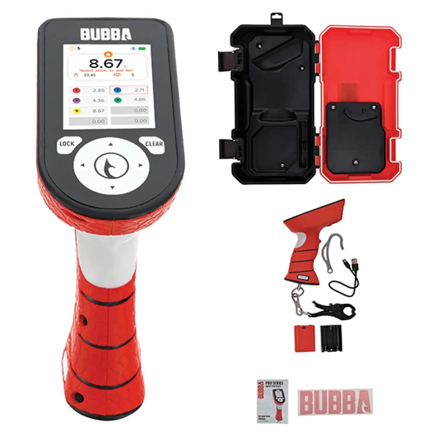 BUBBA Pro Series Smart Fish Scale-Tournament Fishing Tool with Bluetooth & Rechargeable Battery-3 Modes, Digital Color Scree