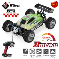 WLtoys A959 A959-B 1:18 RC Racing Car 4WD 70KM/H High Speed 2.4G Remote Control Drift Off Road Vehicle Buggy Boys Toys Kids Gift 1