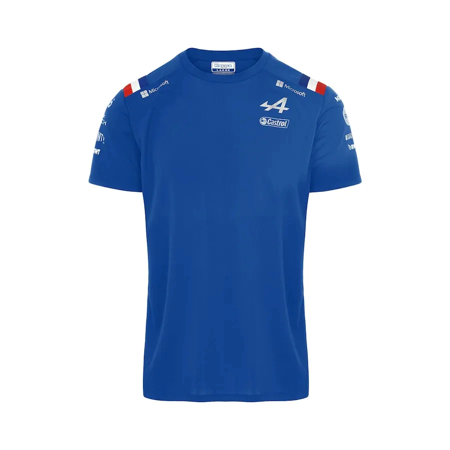 2022 New F1 T-Shirt Official Hot Sale Formula One Alpine F1 Team Blue Short Sleeve Racing Race Summer T-Shirt Fan Oversized Top