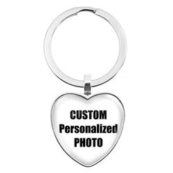 Personalized Heart - Shaped Photo Keychain - Custom Family Gift (1)