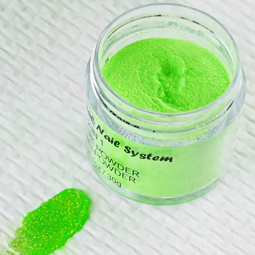 30g/Jar Polychrome Chunky Acrylic Powder FluorescenCE 1oz EMA Mix Glitter 21ColorS Rainbow Manicure Monomer Nailart Acrylic 165# 5