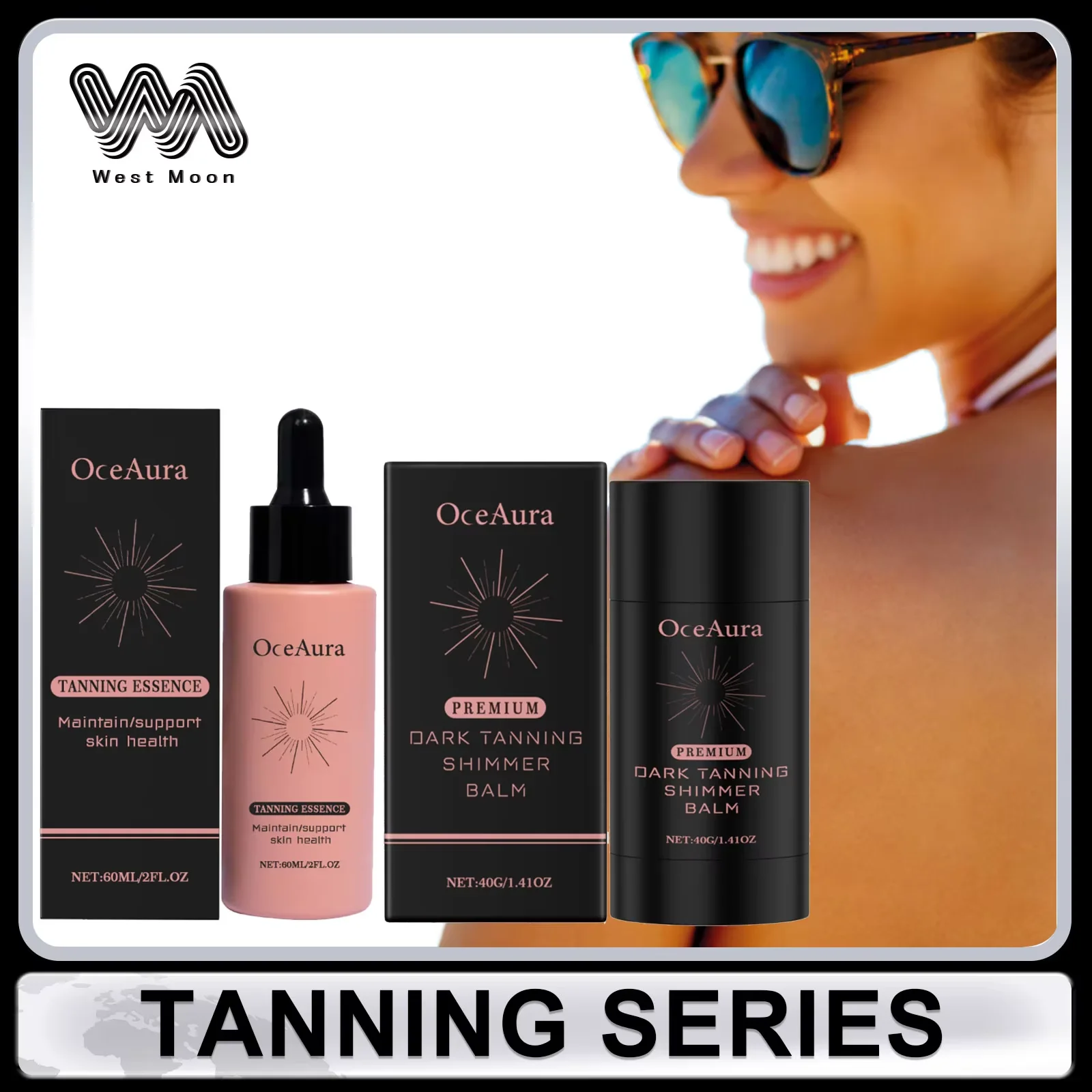 Tanning Serum Self-Tanning Drops Summer Sunless Tanning Even Skin Tone Quick Absorb Moisturizing Balm Blackening Care Products